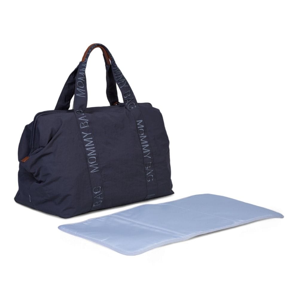 Childhome Signature Urban Mommy Bag, Multi-purpose, Full Of Accessories, Ultra Practical, Large Capacity, Easy To Clean - Dark Gray