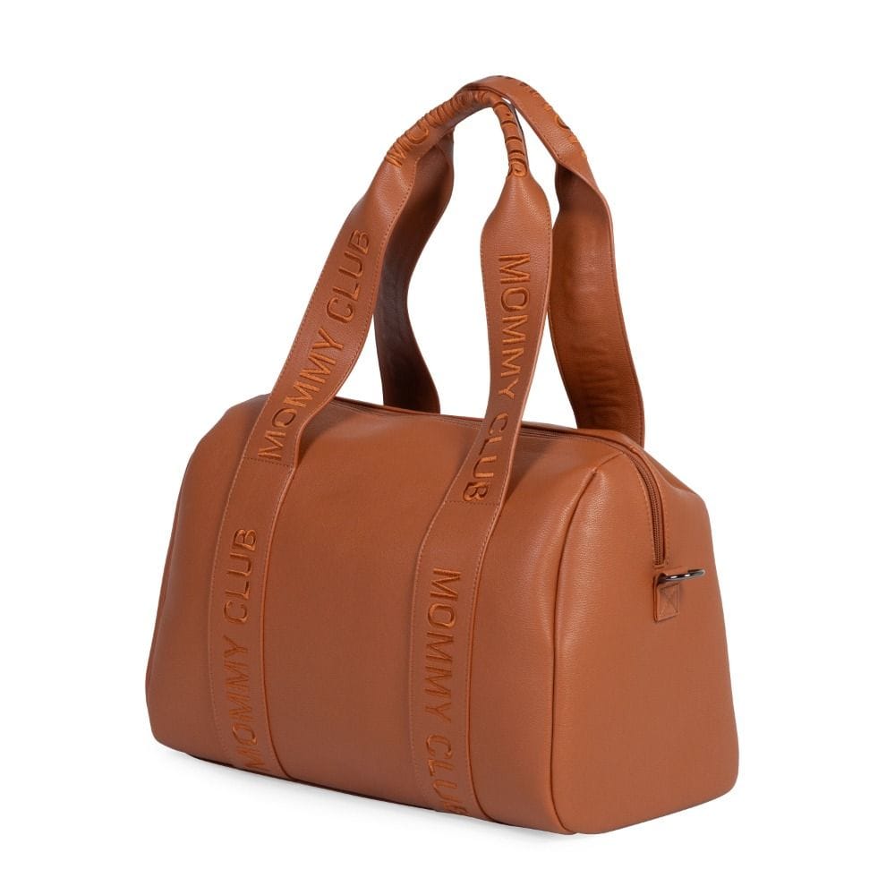 Childhome Signature Club Mommy Bag, Versatile And Modern, Large Storage Capacity, Practical And Easy To Carry - Brown