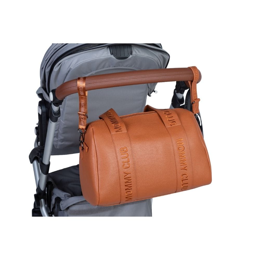 Childhome Signature Club Mommy Bag, Versatile And Modern, Large Storage Capacity, Practical And Easy To Carry - Brown