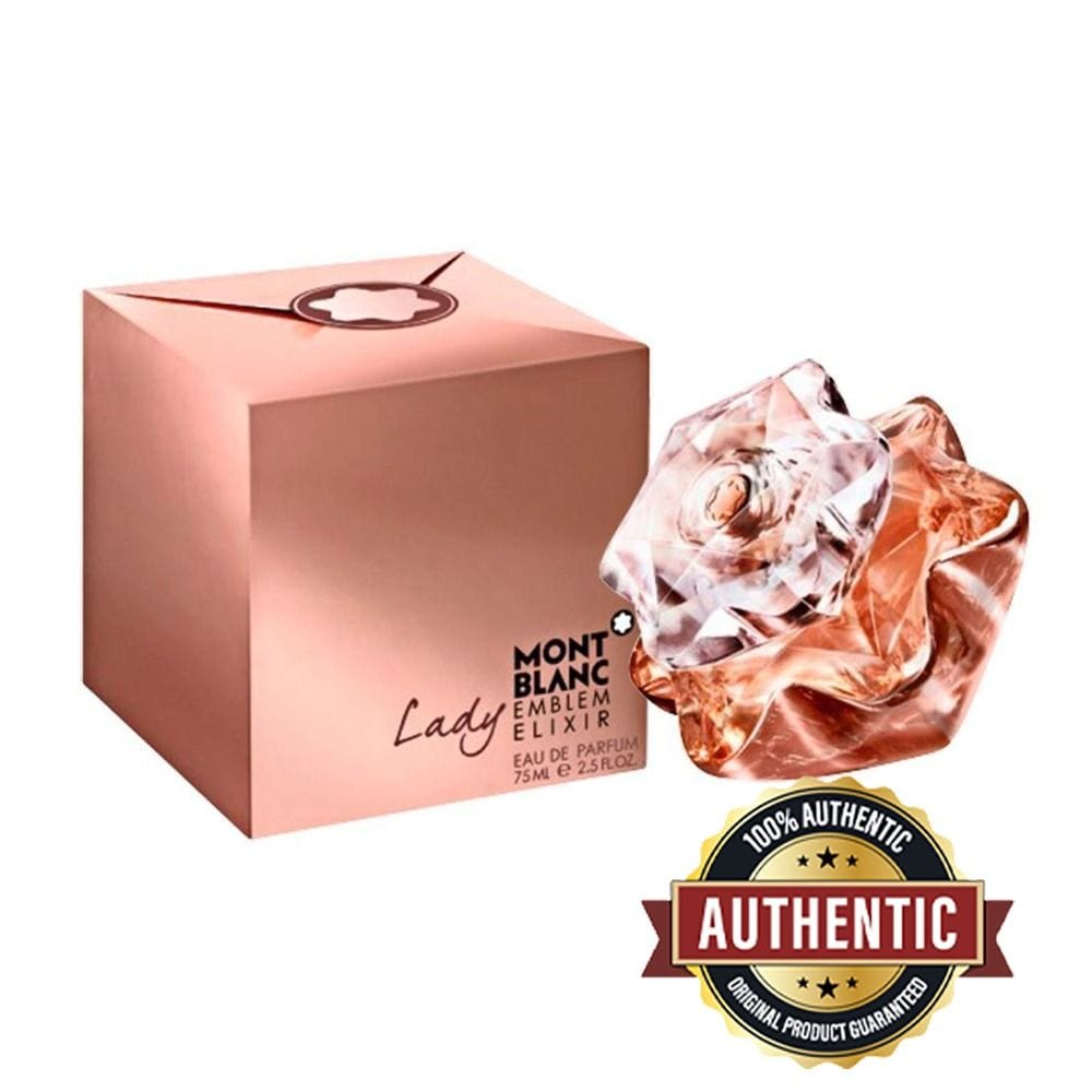 Montblanc Emblem Lady Elixir Eau de Parfum for Women, Floral Fruity Fragrance with Mandarin, Rose, Vanilla & Patchouli - 75ml