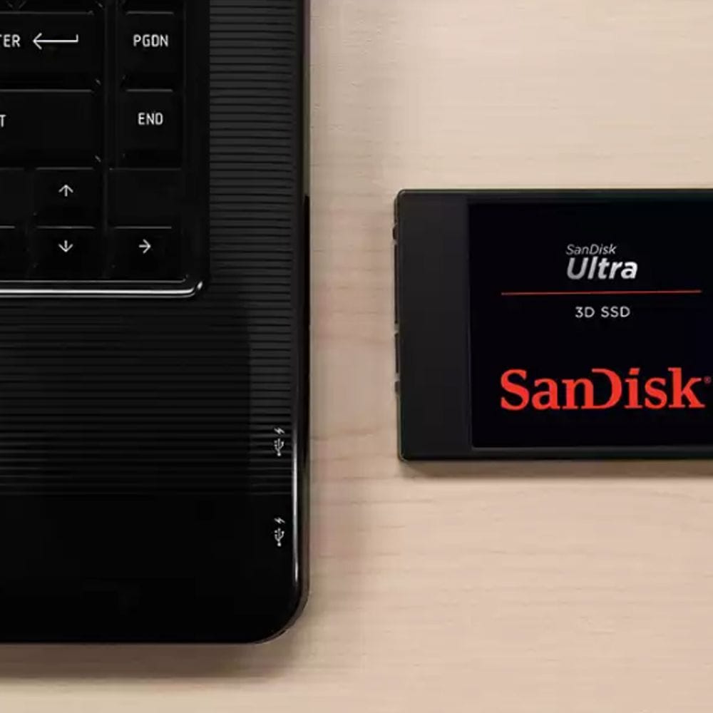 SanDisk Ultra 3D SATA 2.5-inch Internal SSD 2TB with 3D NAND Technology, Faster Boot & Load Times, Shock Resistant Design & SATA III Performance | Black - 619659201876