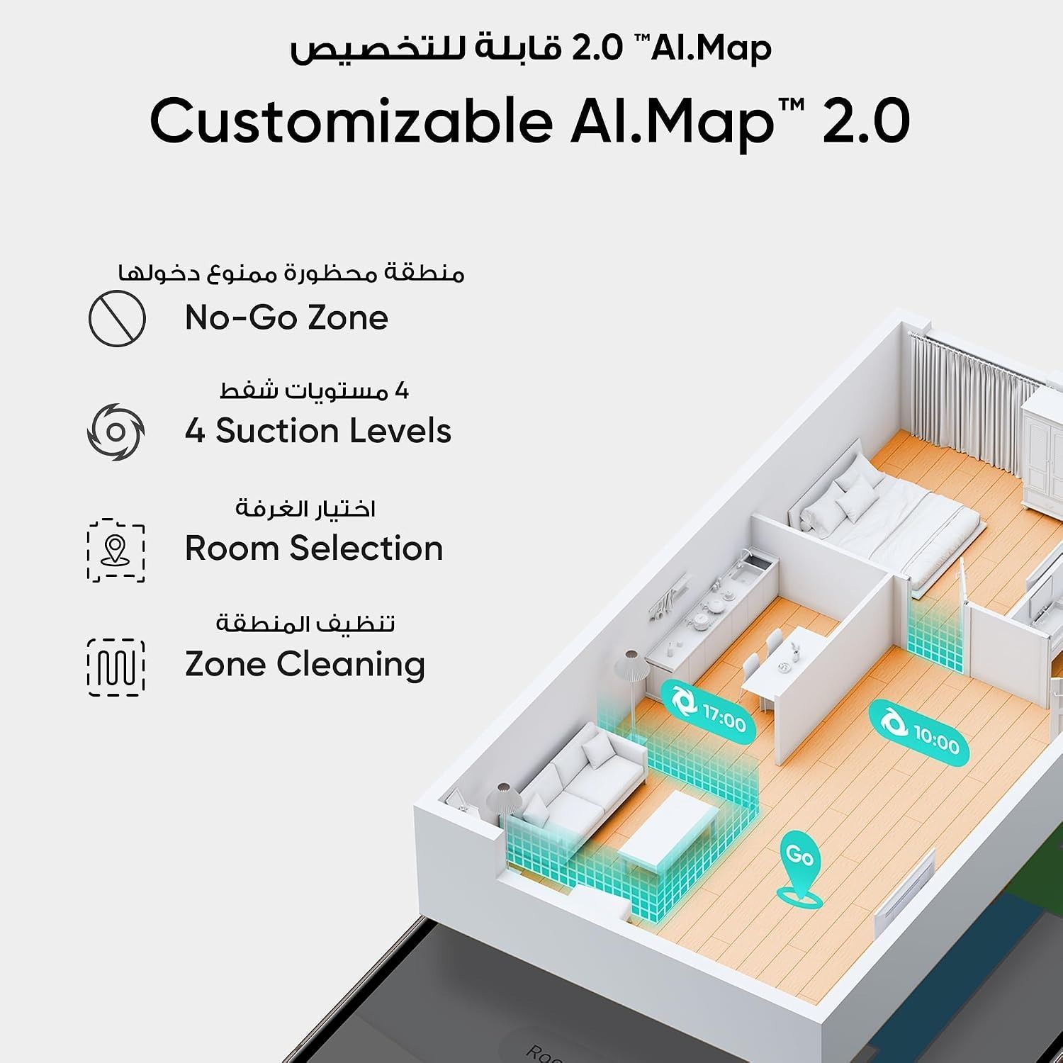 Eufy Clean L60 Hybrid Robot Vacuum with Self-Empty Station, 5000Pa Suction, iPath Laser Navigation, AI.Map 2.0 | Black | T2278V11