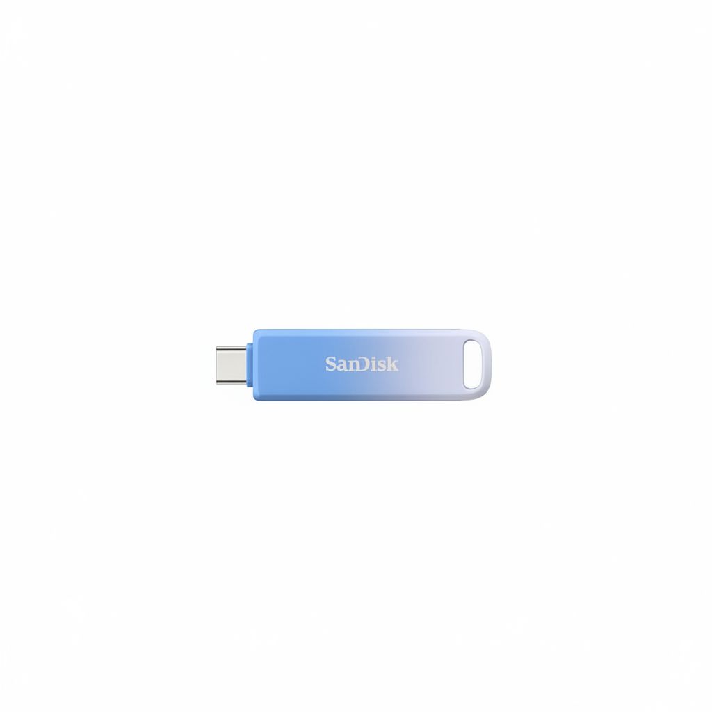سانديسك كرييتور فون درايف سعة 256 جيجابايت مع موصلي USB Type-C ولايتنينغ، أزرق