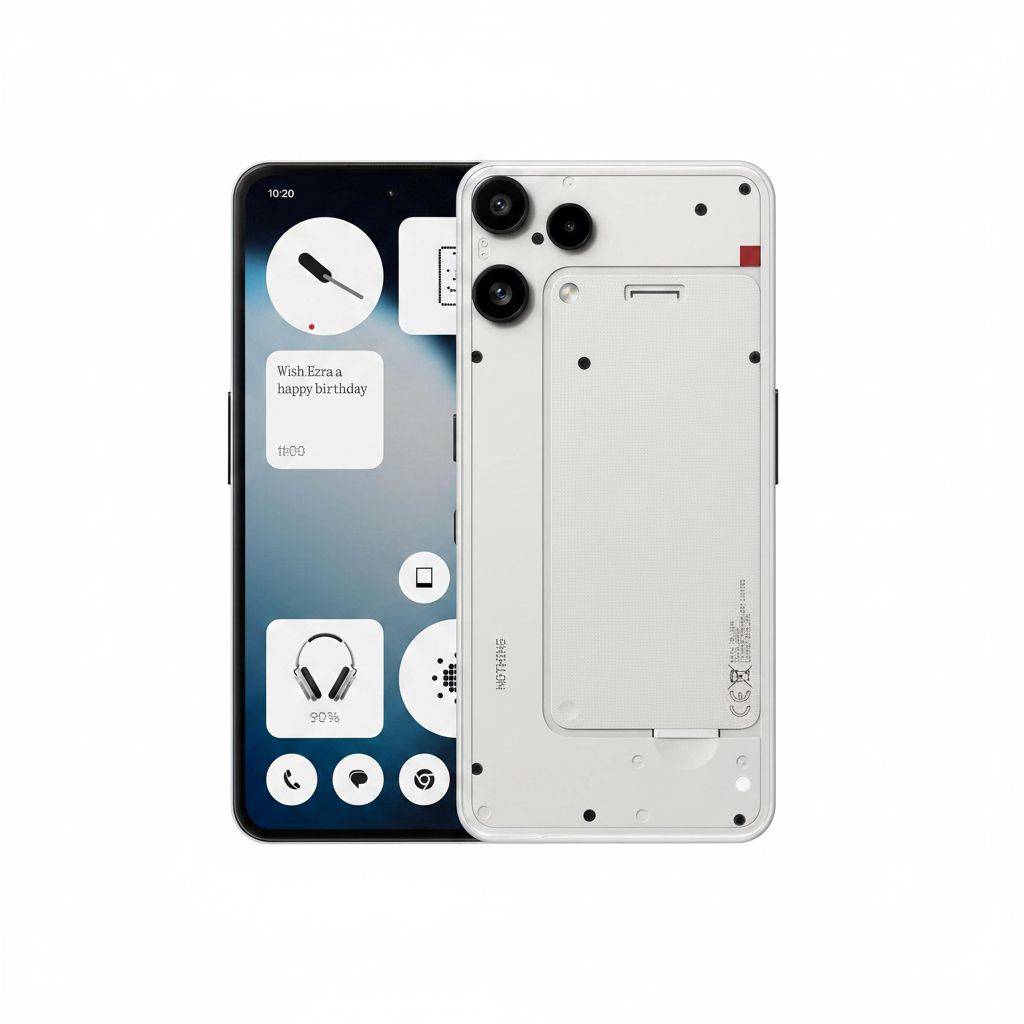 Nothing Phone (3a) Lite 5G - 8GB RAM, 128GB Storage, 50MP Camera | White