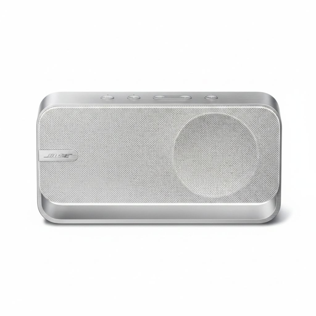 Bose SoundLink Portable Bluetooth Speaker, Premium Sound, Wireless Bluetooth Connectivity, Compact Design - Silver