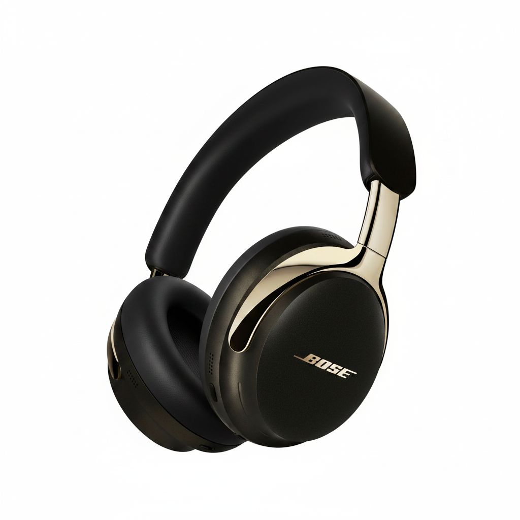 Bose QuietComfort Ultra Wireless Over-Ear Headphones (2nd Gen), Premium Sound, World-Class Noise Cancelling, Bluetooth, Up to 24-Hour Battery Life - Desert Gold