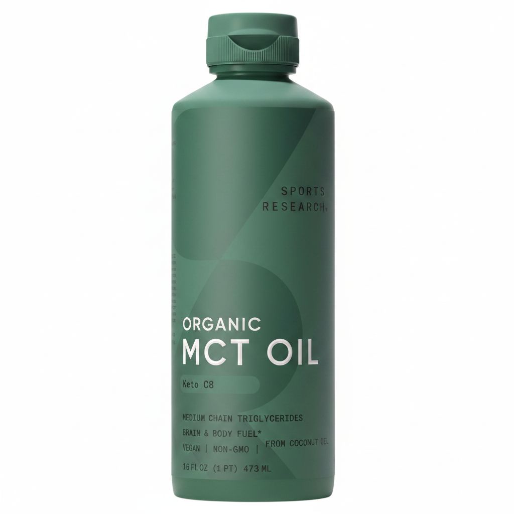 Sports Research Keto C8 Caprylic Acid MCT Oil - 16 oz, Unflavored