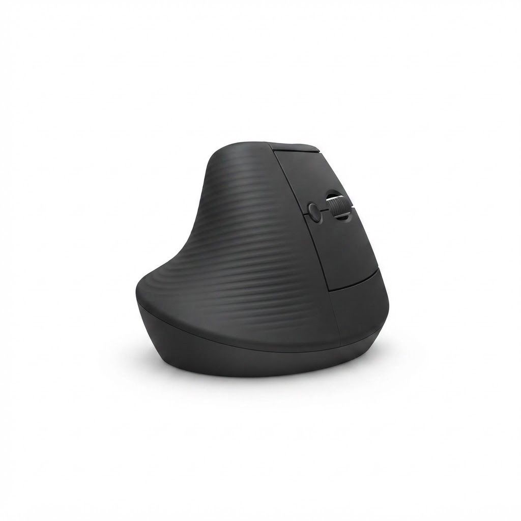 Logitech Lift Vertical Ergonomic Wireless Mouse - Graphite, Bluetooth or Logi Bolt USB