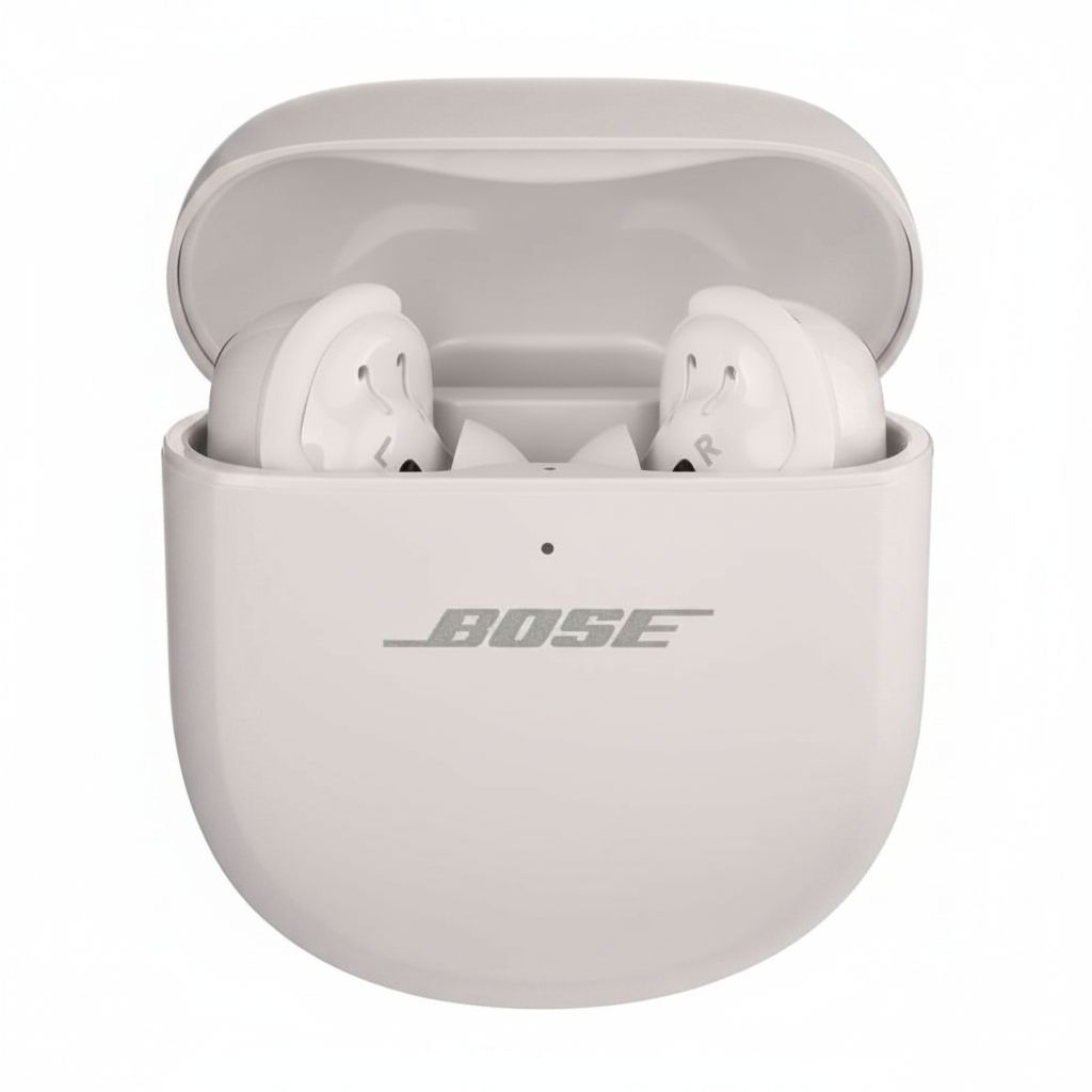 Bose QuietComfort Ultra Wireless Earbuds, Noise Cancelling, Spatial Audio, Bluetooth, Premium Sound - White