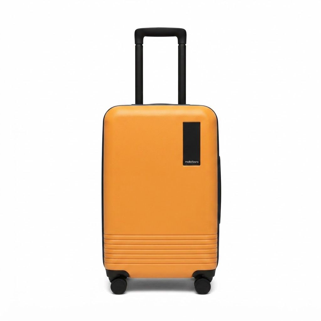 Mokobara Iconic Cabin Luggage 58cm - German Makrolon Polycarbonate Hard Shell Travel Suitcase | Black, TSA Number Lock