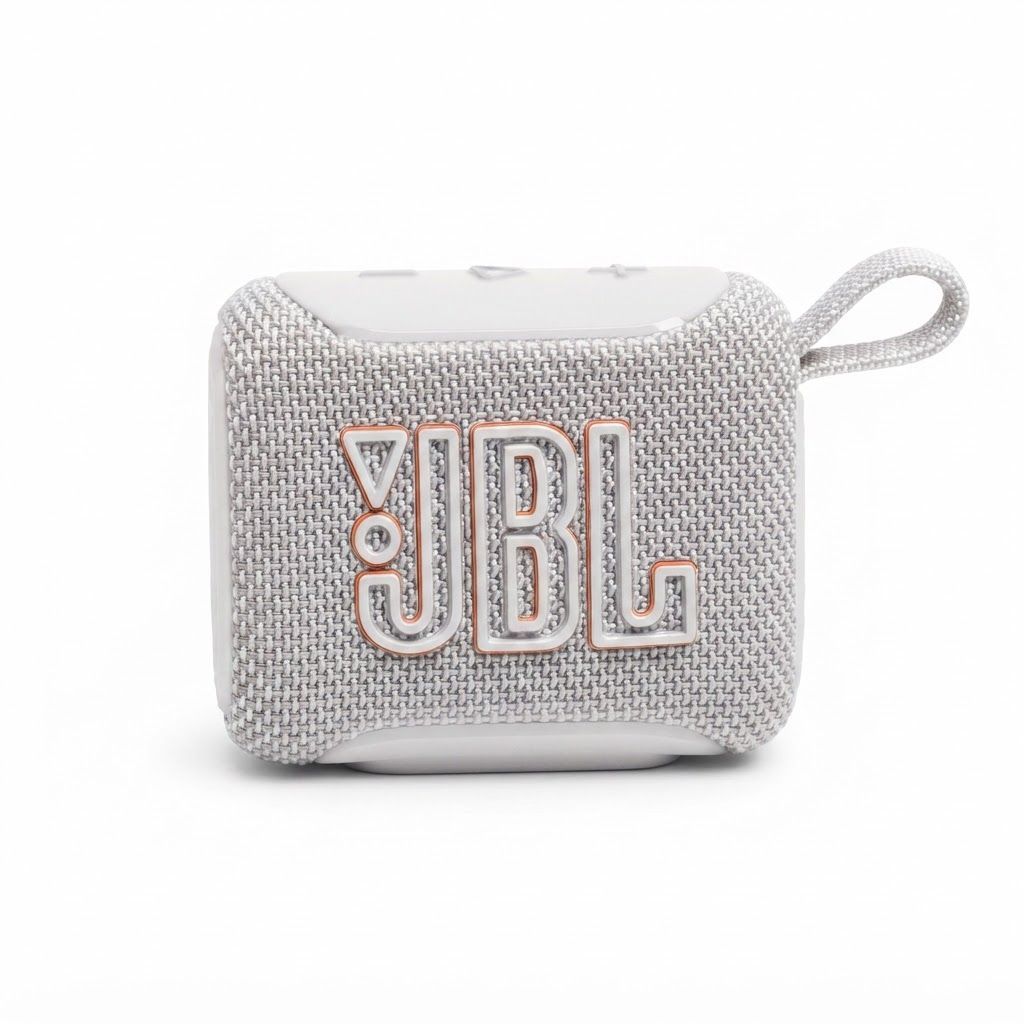 JBL Go 5 Ultra-Portable Bluetooth Speaker, IP68 Waterproof & Dustproof, 10H Playtime, Ambient Edge Lighting, Auracast | White