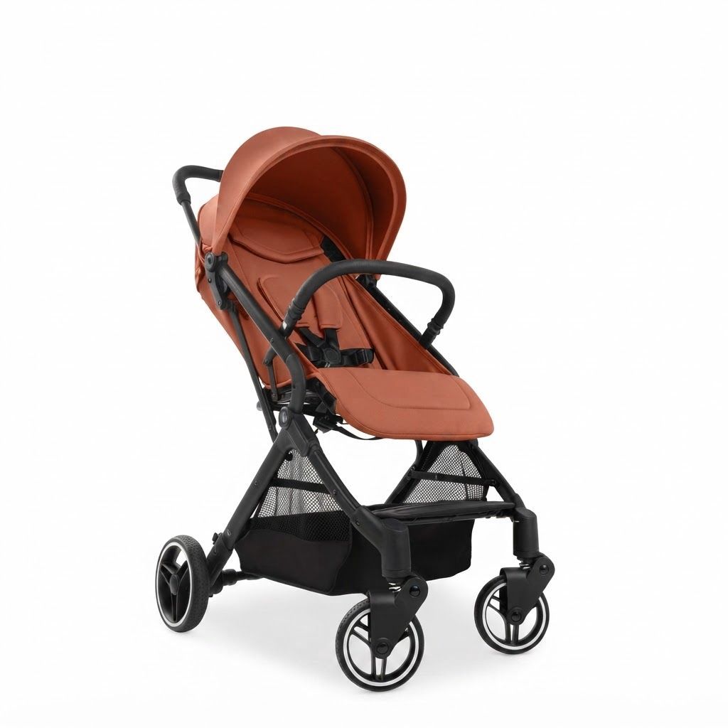 Hauck Travel N Care Plus Baby Buggy - Lightweight Stroller with One-Hand Fold, Reclining Seat, UV 50+ Protection, Weighs Just 7.2kg, Built for Comfort and Convenience on the Go