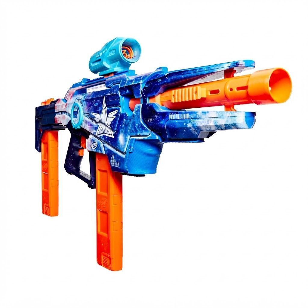 Nerf Loadout Galactic Commander Motorized Blaster, 3 Firing Modes, 3 Interchangeable Parts