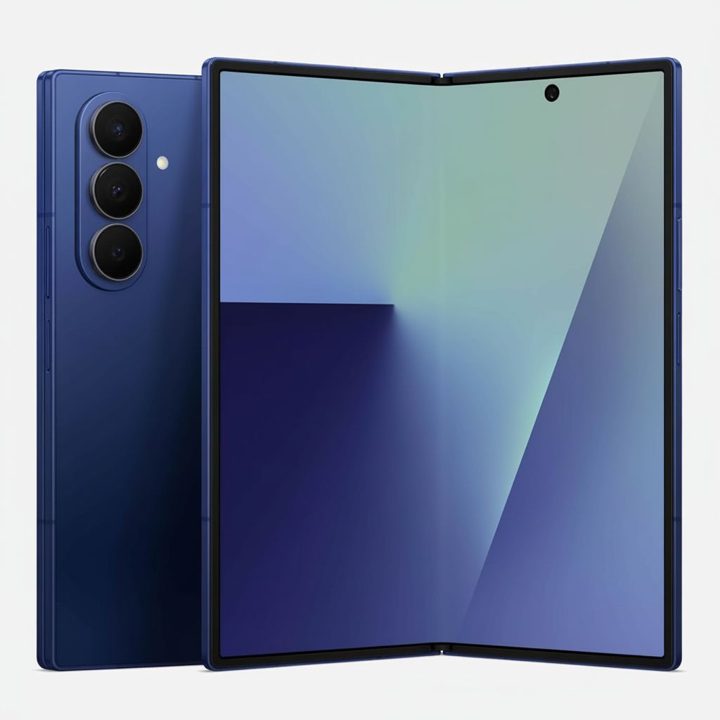 Samsung Galaxy Z Fold7 - 256GB Unlocked AI Smartphone, Blue Shadow
