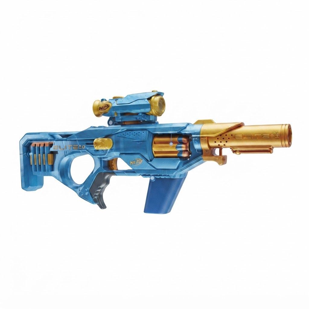 Nerf Elite 2.0 Eaglepoint RD-8 Blaster - Bolt-Action, Detachable Scope, 8-Dart Revolving Drum