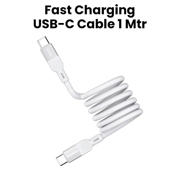 مومكس إليت ماج لينك كابل مغناطيسي يو إس بي-سي إلى يو إس بي-سي بقدرة ١٠٠ واط بطول ١ متر | DC35W