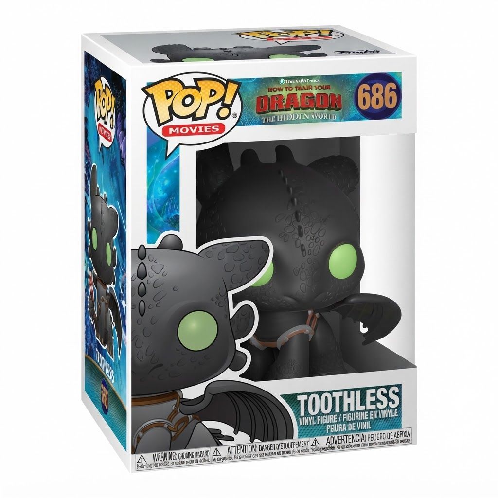 Funko POP Vinyl Toothless Figure 36355 - How To Train Your Dragon 3 Collectible Action Toy