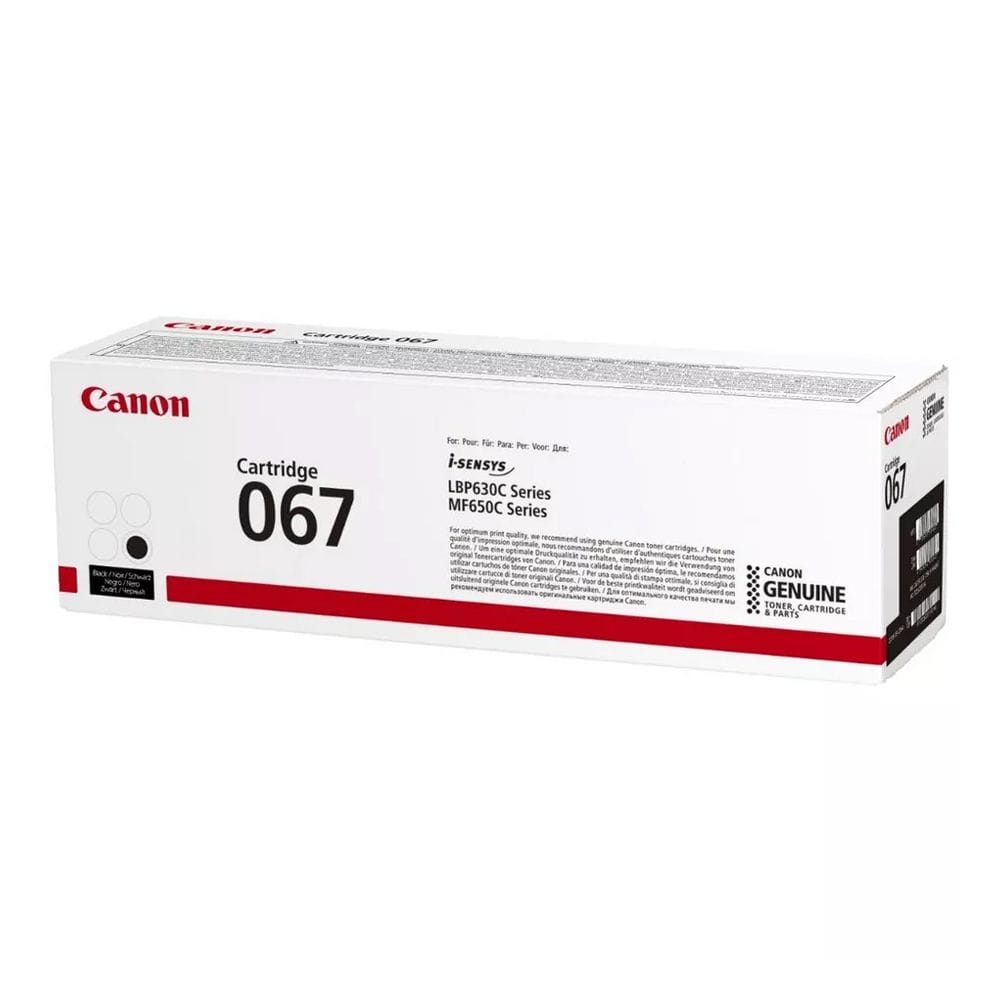 Canon 067 Laser Toner Cartridge, Genuine Black Toner, Standard Yield 1350 Pages, Sharp High-Resolution Prints & Canon i-SENSYS Compatibility | Black - 4549292187564