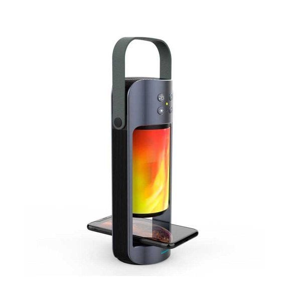 Home Tree Camping Light with Bluetooth Speaker, 3600mAh Rechargeable Battery, Wireless Charger, Portable Outdoor LED Lantern