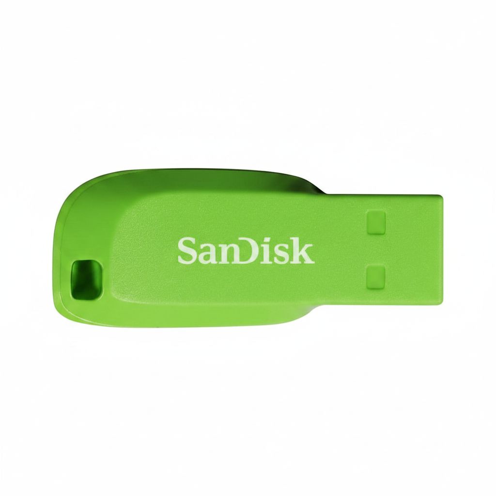 SanDisk Cruzer Blade USB Flash Drive 32GB, 3-Count - Blue, Pink, Green