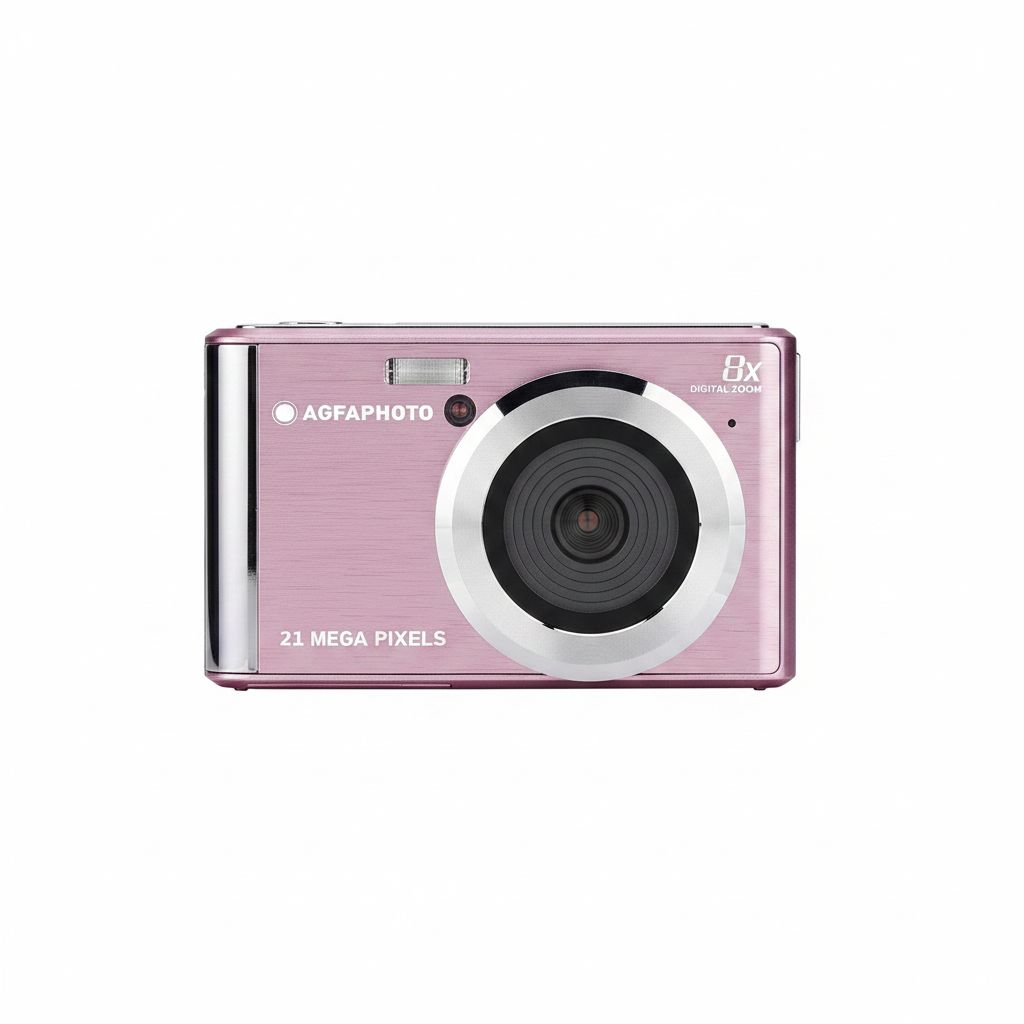 AgfaPhoto Realishot DC5200 Digital Camera 21MP, 2.4" LCD Screen, 8X Zoom - Pink