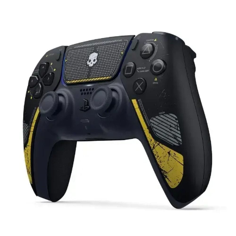 Sony PS5 DualSense Wireless Controller - Helldivers 2 Limited Edition, Weathered Black with Yellow