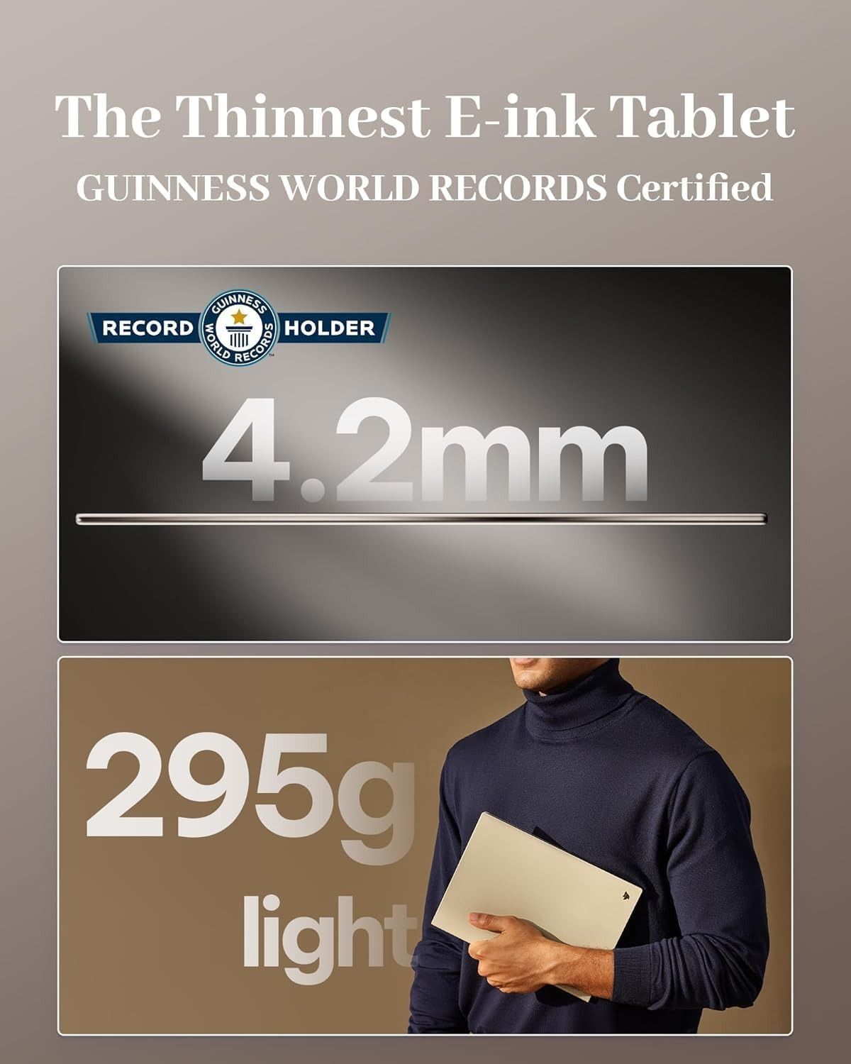 iFLYTEK AINOTE 2 Bundle 10.65" AI E-Ink Digital Paper Tablet, 300PPI, Wacom Stylus, GPT-5 Meeting Summaries, Protective Folio & Pen Refills Included