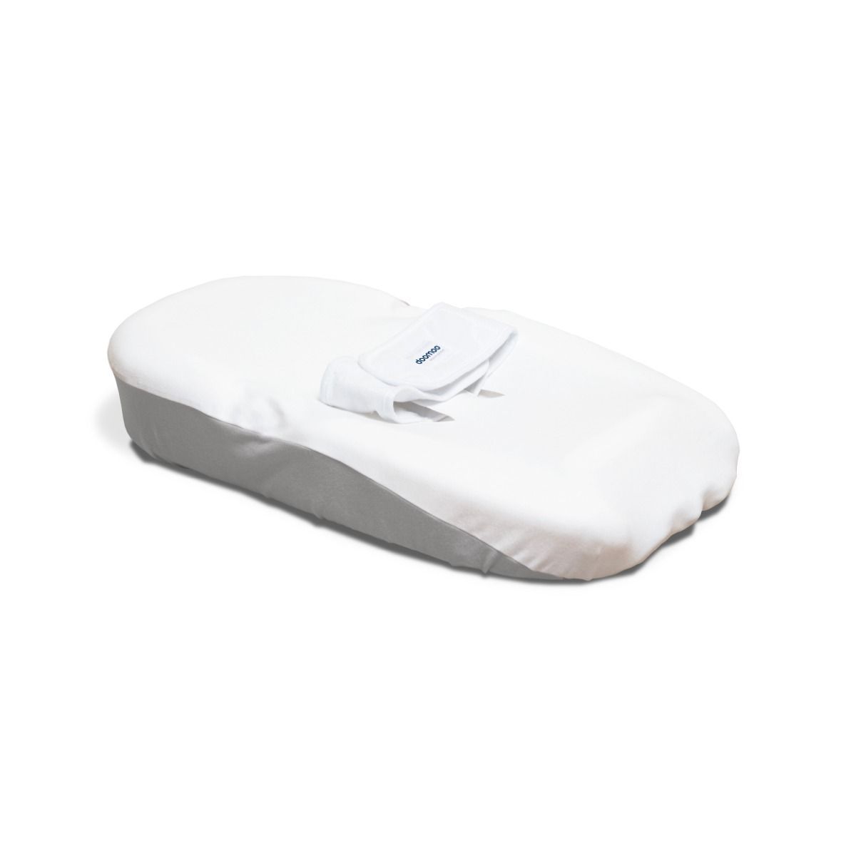 Doomoo Basics Supreme Sleep Plus Cover, Soft Organic Cotton, Easy To Use And Washable, Fitted Sheet For Supreme Sleep Plus, Soft On Baby's Skin - White
