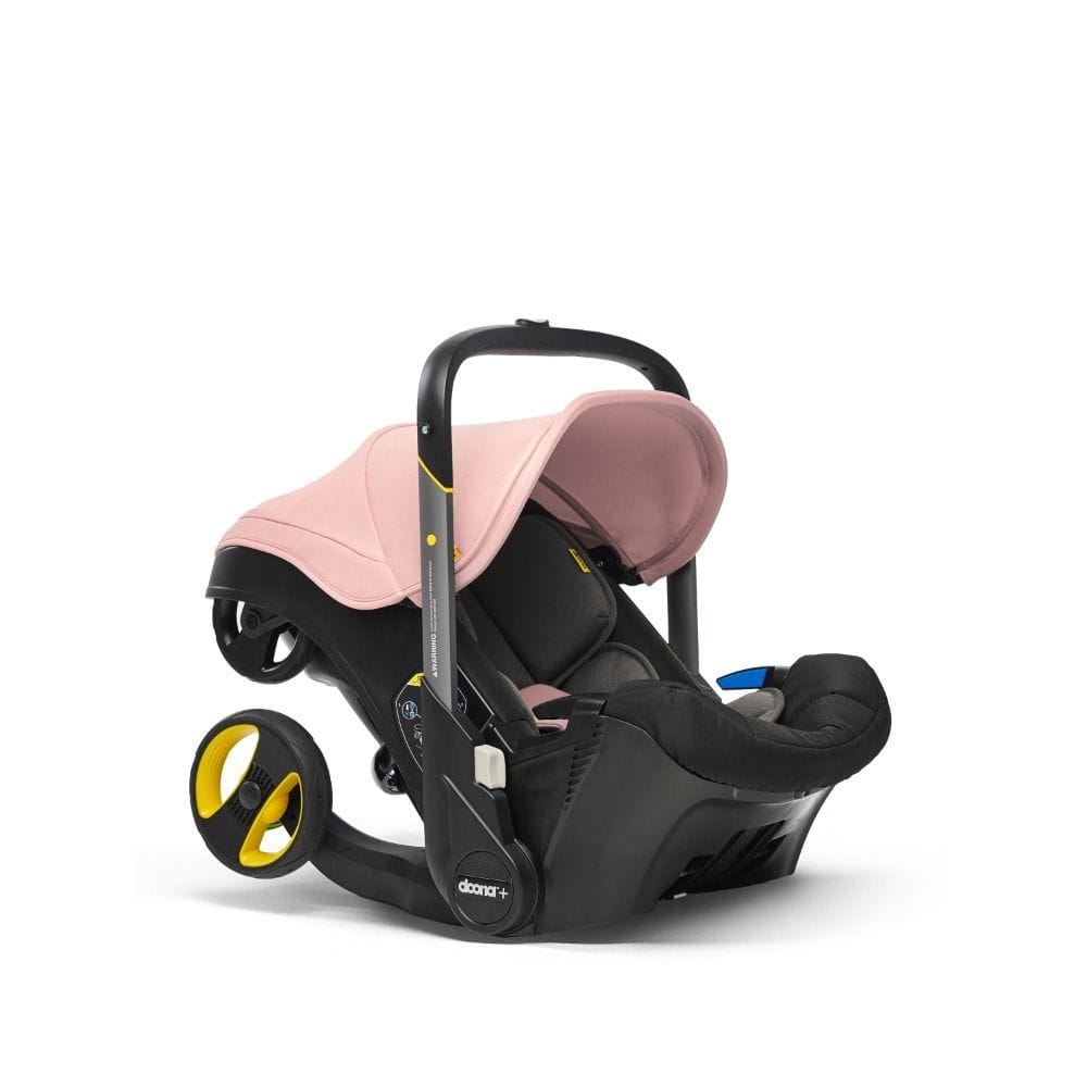Doona Infant Car Seat And Stroller, Folds And Unfolds With The Click Of A Button, Removable And Washable Textiles, 5-point Harness - Blush Pink