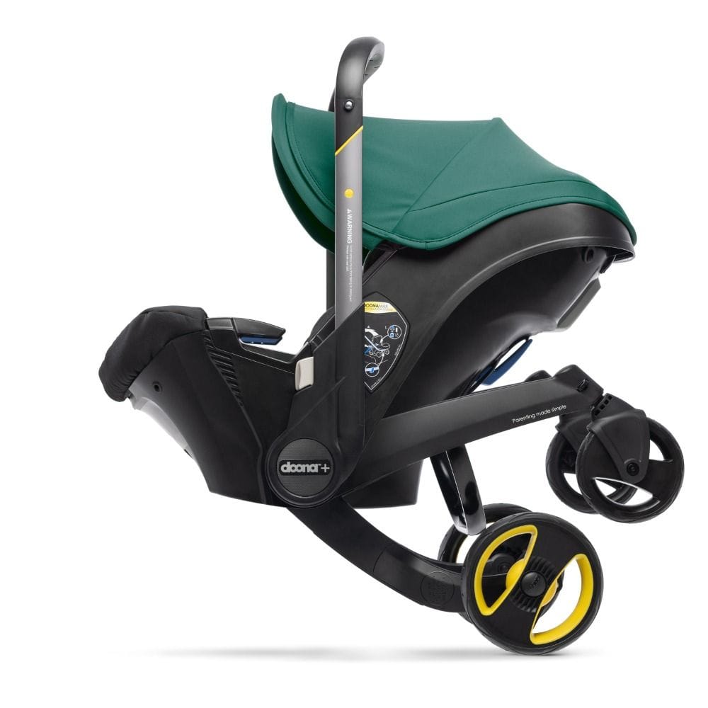 Doona Infant Car Seat And Stroller, Folds And Unfolds With The Click Of A Button, Removable And Washable Textiles, 5-point Harness - Nitro Black