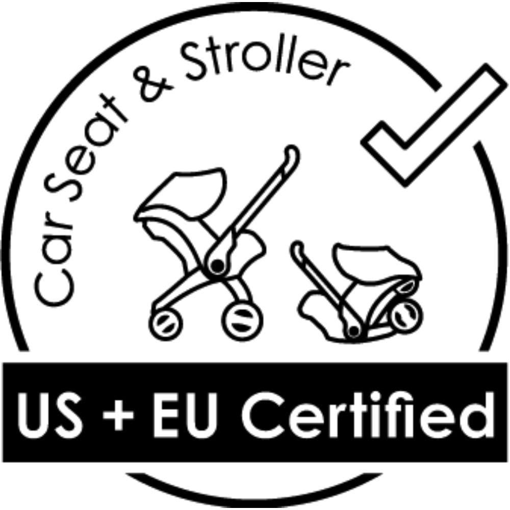 Doona Infant Car Seat And Stroller, Folds And Unfolds With The Click Of A Button, Removable And Washable Textiles, 5-point Harness - Flame Red