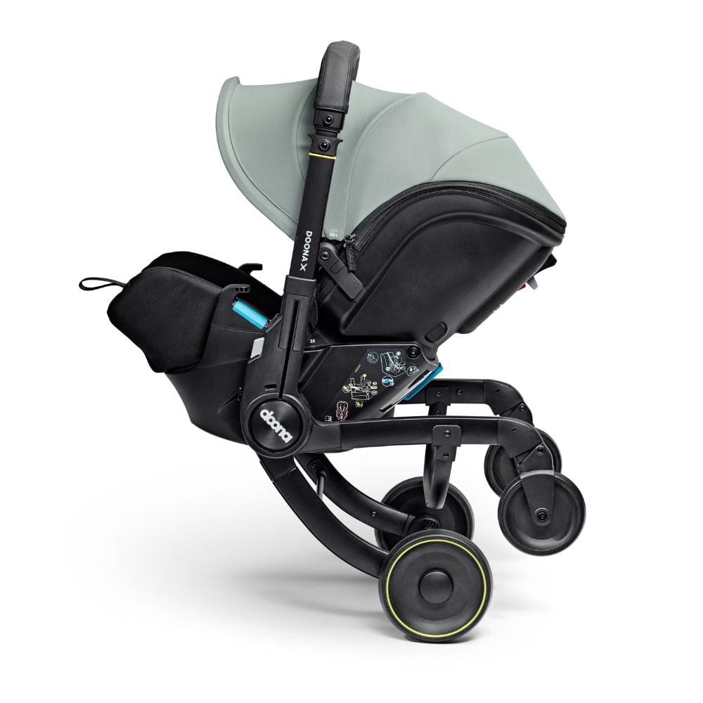 Doona X Infant Car Seat And Stroller, Adjustable Headrest, Smooth Release System, Zipper Removable Washable Textiles, 3 Recline Positions - Dusty Sage
