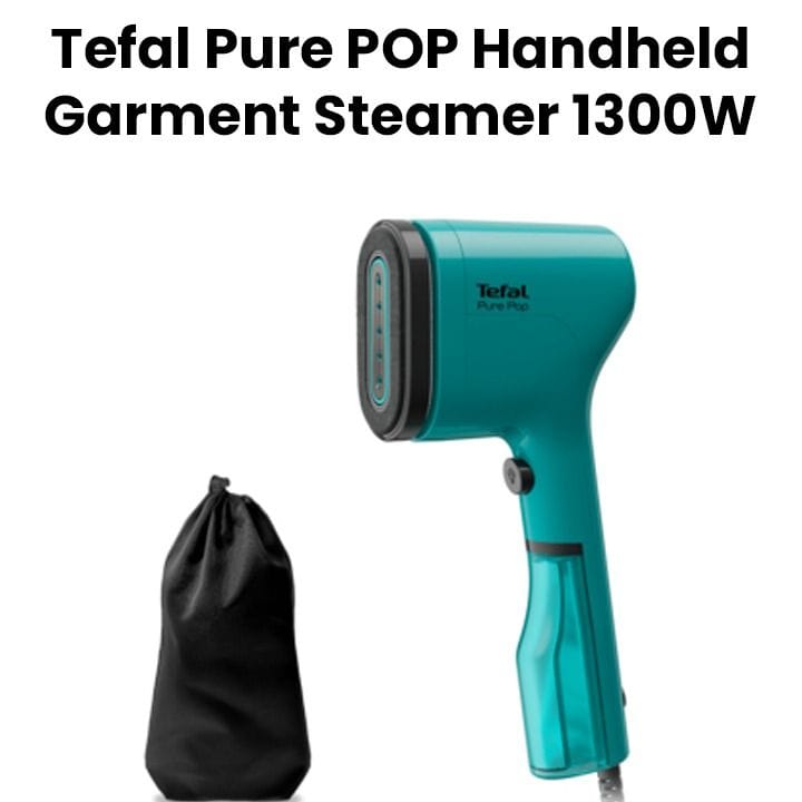 Tefal Pure Pop Handheld Garment Steamer 1,300W Teal Green | DT2024G0