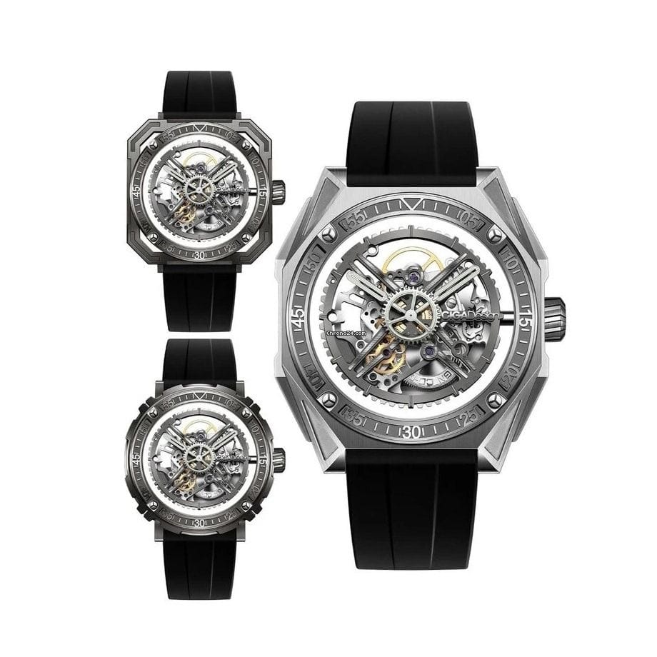CIGA Design M Series Set Automatic Watch, Stainless Steel Case, Fluoro Rubber Strap, CD-03 Original Movement, 3ATM Water Resistant