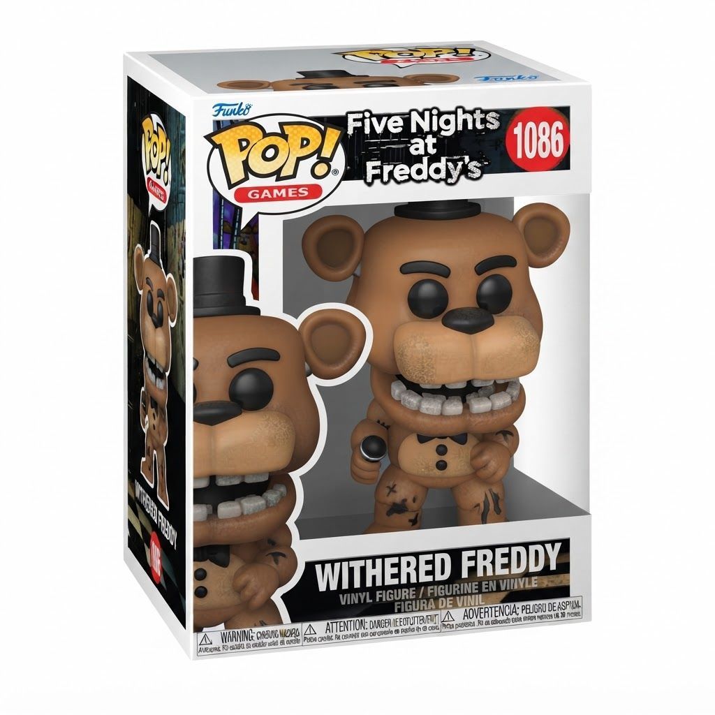Funko Pop! Five Nights at Freddy's: Withered Freddy Fazbear Vinyl Figure - 3.75-Inch Collectible