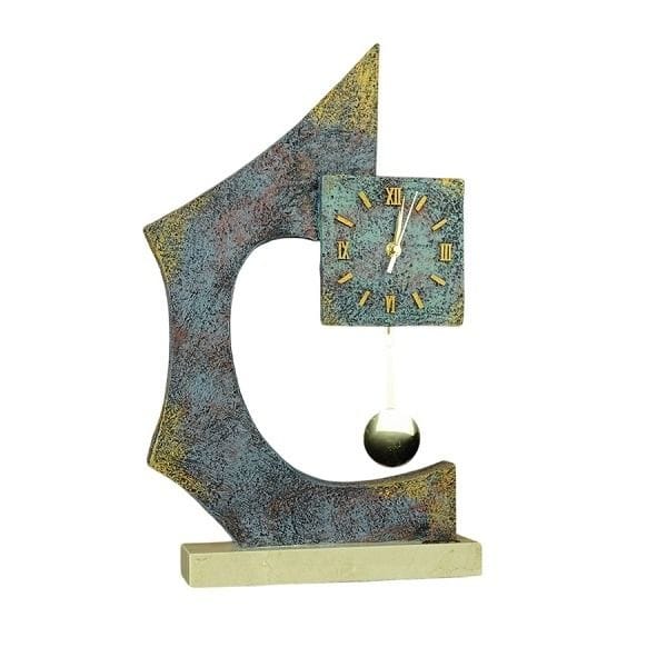 A. Anglada Counterpoint Table Clock, Modern Decorative Table Clock, Handmade Artistic Home decor, Made in Spain