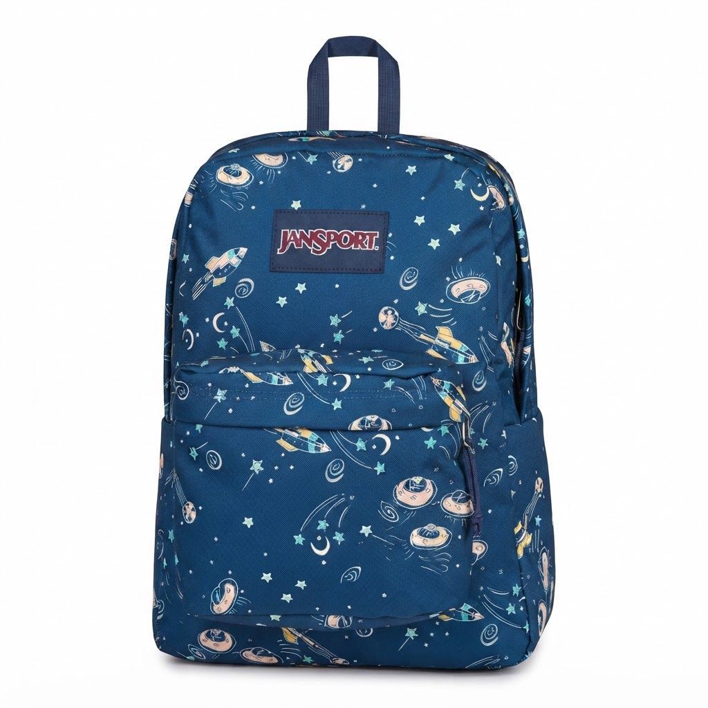 JanSport SuperBreak One Backpack - Classic Lightweight School, Travel, and Everyday Laptop Daypack 1 Main, 1 Front Utility