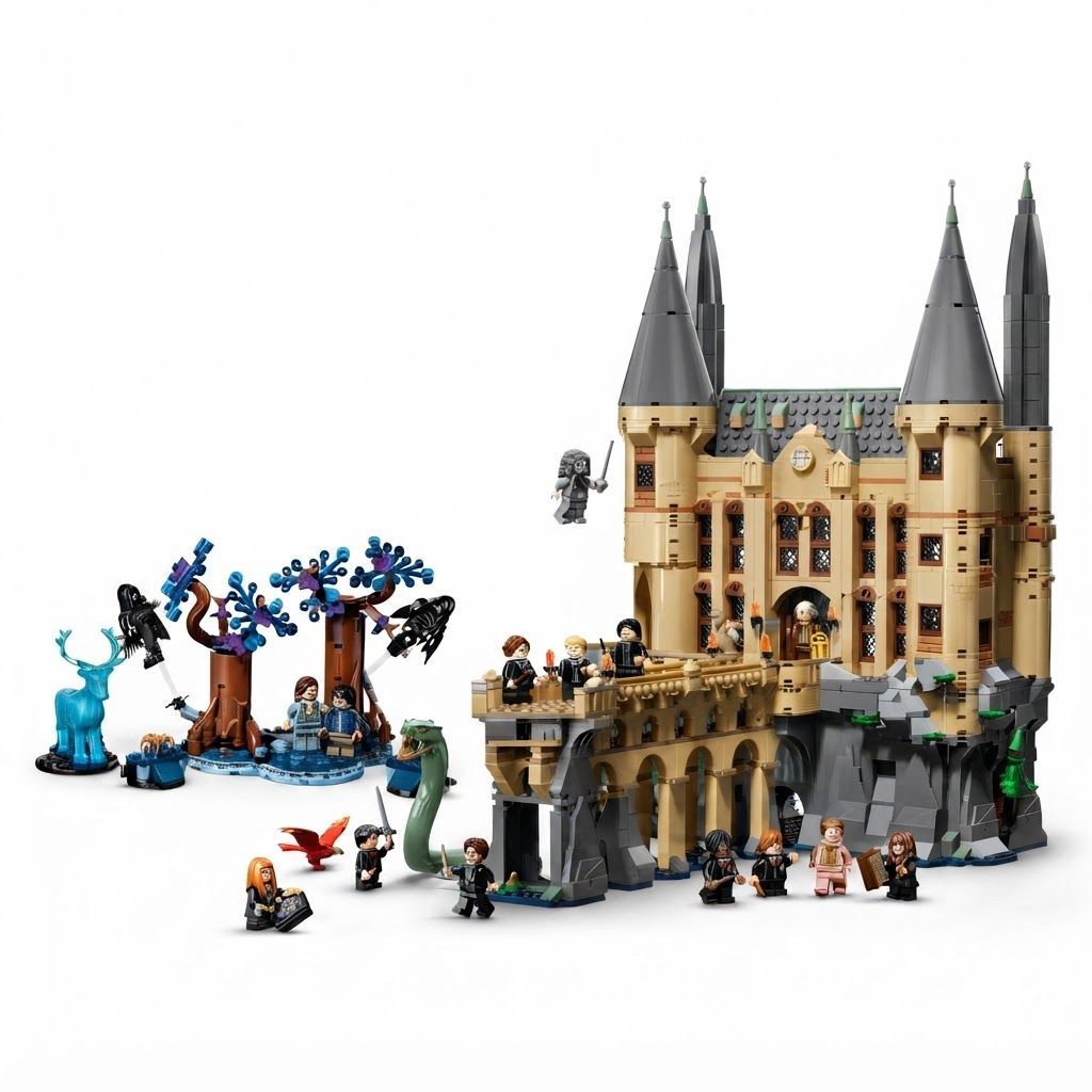 LEGO Harry Potter Knockturn Alley Wizarding Shops Building Set with 8 Minifigures, Borgin 8+ years