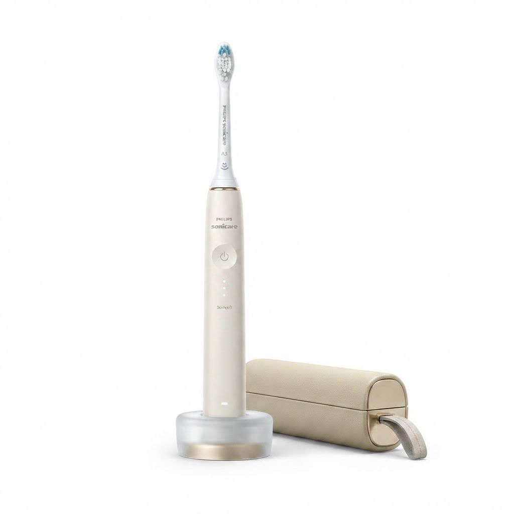 Philips Sonicare 9900 Prestige Electric Toothbrush HX9992/21 with SenseIQ & AI Technology, Champagne