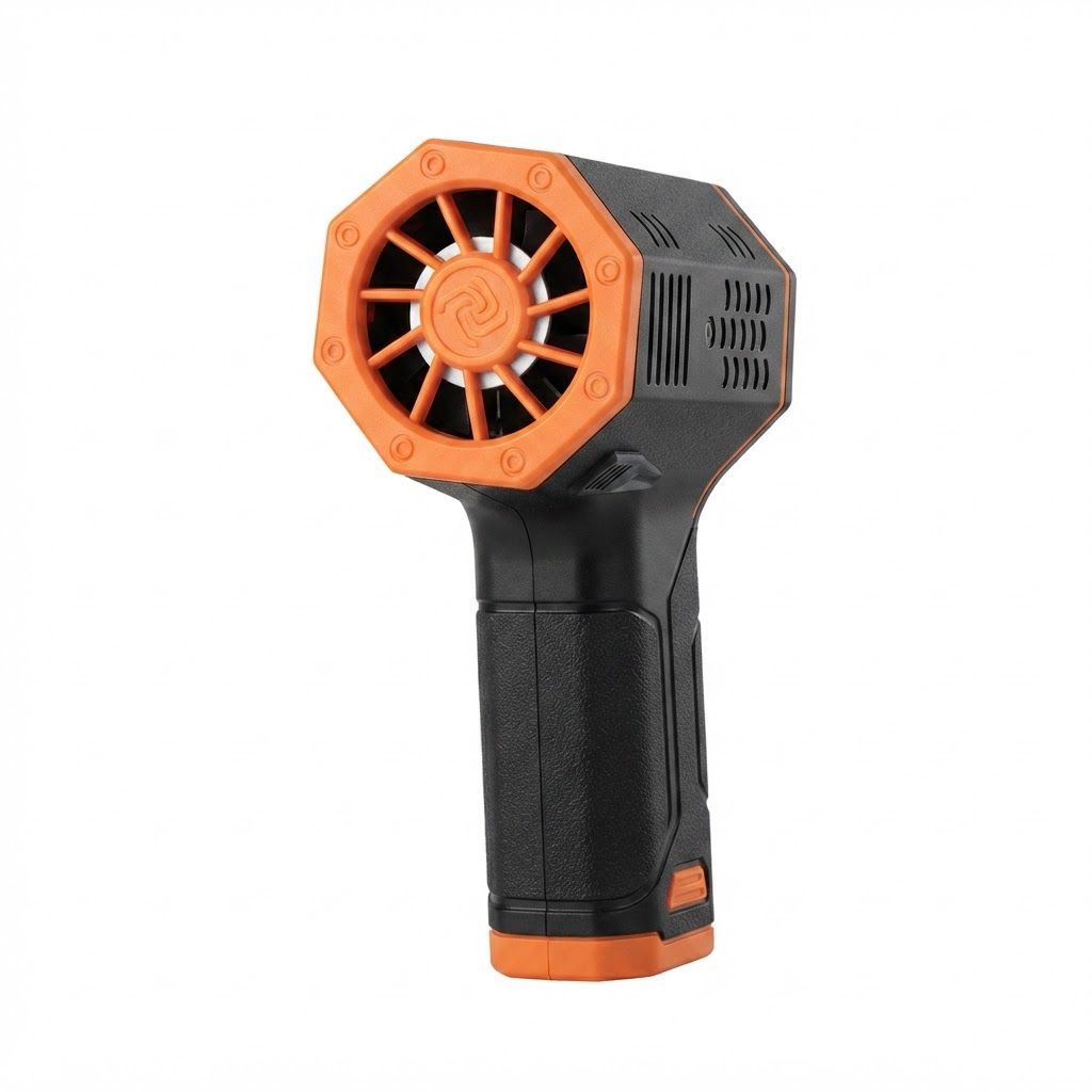 WOLFBOX MegaFlow 50 Electric Air Duster, 110,000 RPM Cordless Compressed Air Duster with 3-Speed Adjustable Mini Blower, Fast Charging, Powerful Dust Cleaner for Computers, Keyboards