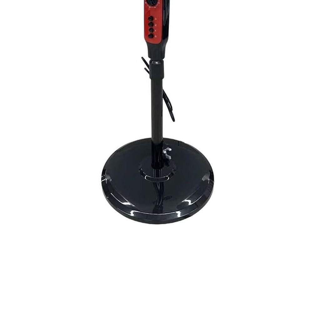 Clikon 16" Stand Fan, 45W, 3-Speed Control, Powerful Airflow, Adjustable Height, Wide-Angle Oscillation | Red/Black - CK2059