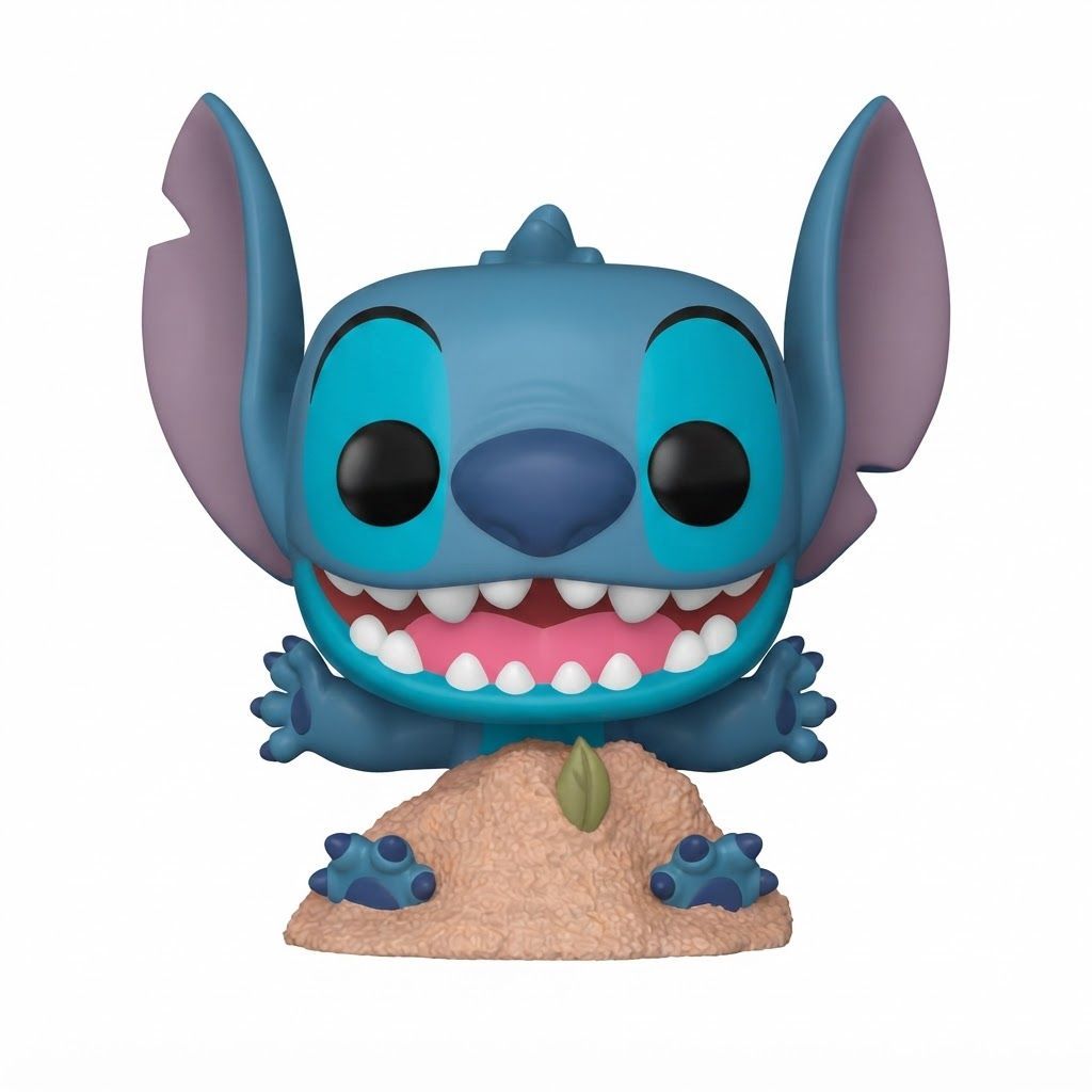 Funko Pop! Disney Lilo & Stitch: Stitch in Sand Vinyl Figure - Collectible Desk Ornament, Official