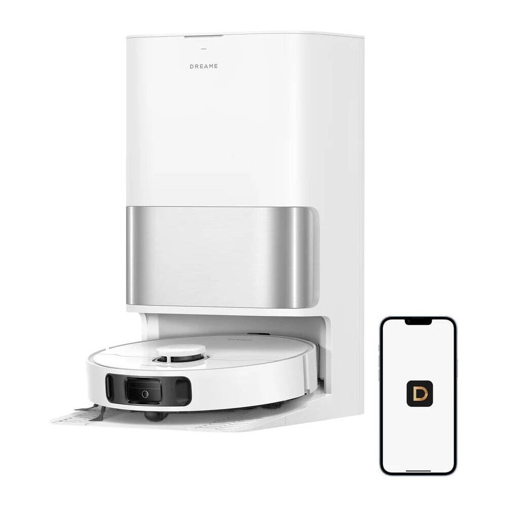 Dreame D30 Ultra Robotic Vacuum Cleaner, 25000Pa Vormax Suction, MopExtend RoboSwing, Self-Cleaning PowerDock & AI Navigation | White - RTD31TE