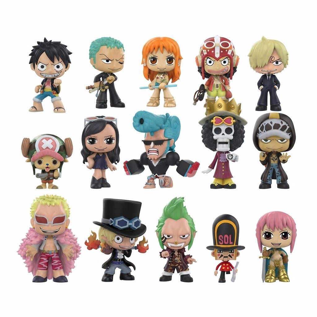 Funko Mystery Minis: One Piece Monkey D. Luffy Vinyl Figure - Collectible Blind Box Anime Toy 3.4 inches