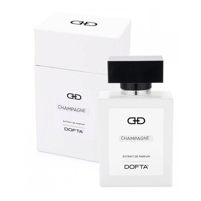 Dofta Champagne Eau de Parfum, Unisex Fragrance, Wild Exotic Fruits Top Notes, Peach & Rose Middle Notes, Musk Base, Long-Lasting Scent - 50ml