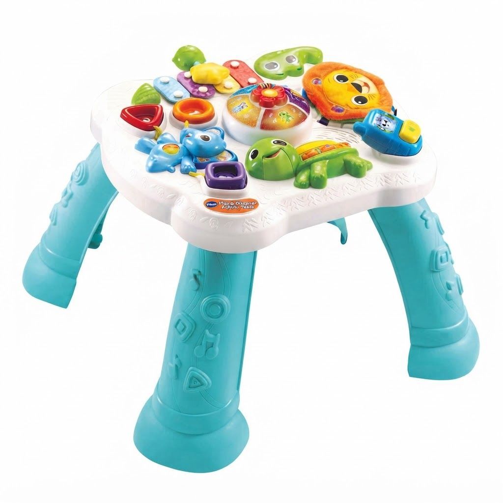 VTech Play & Discover Baby Activity Table, Interactive Learning Center with Sounds, Games & Sensors