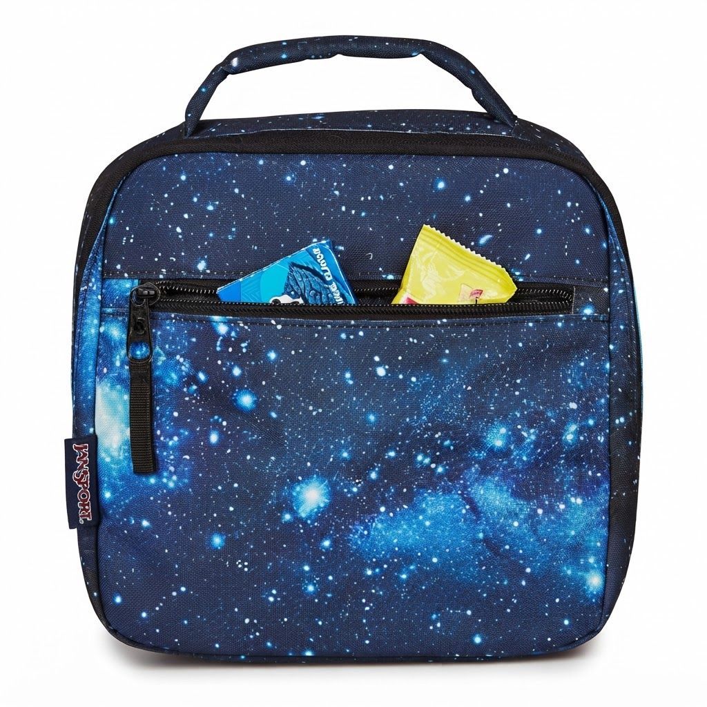 JanSport Lunch Break Insulated Lunch Bag - Large 2W9 Stellar Starfie Print - Thermal Cooler Bag
