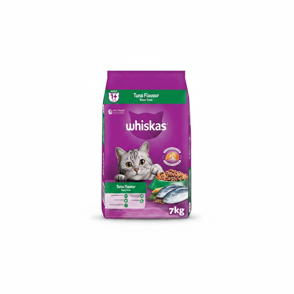 Whiskas Tuna Dry Cat Food 7Kg - Ultimate Nutrition for Adult Cats 1+
