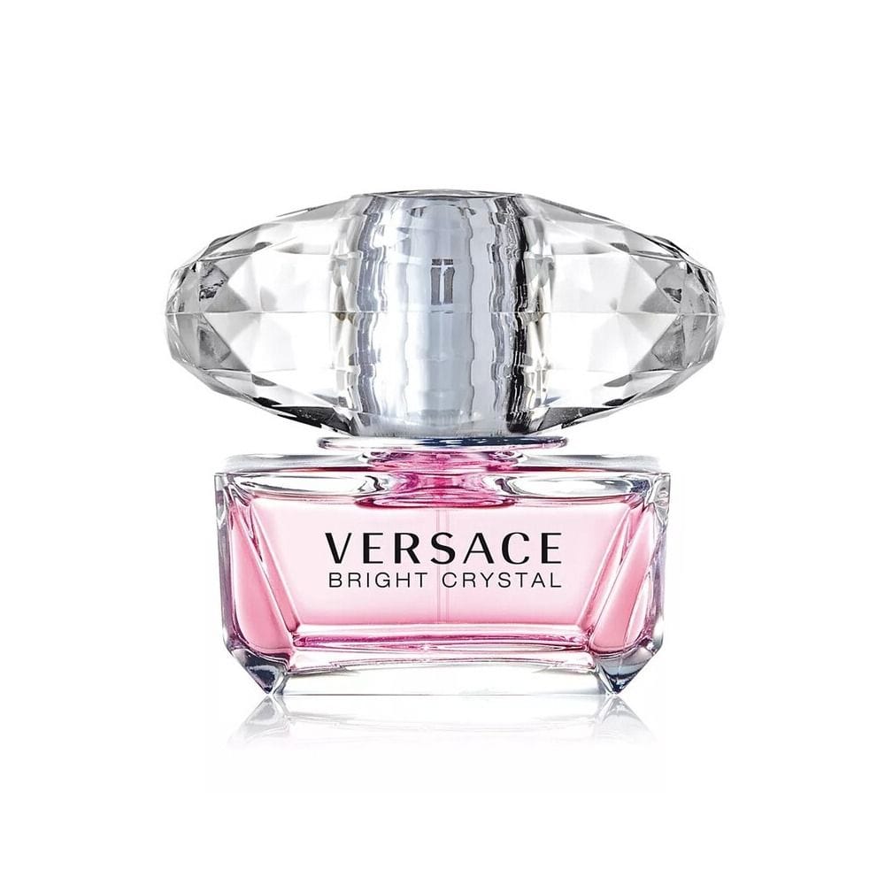 Versace Bright Crystal Eau de Toilette for Women, Fresh Floral Fragrance with Pomegranate, Peony, Magnolia, Amber & Musk - 50ml