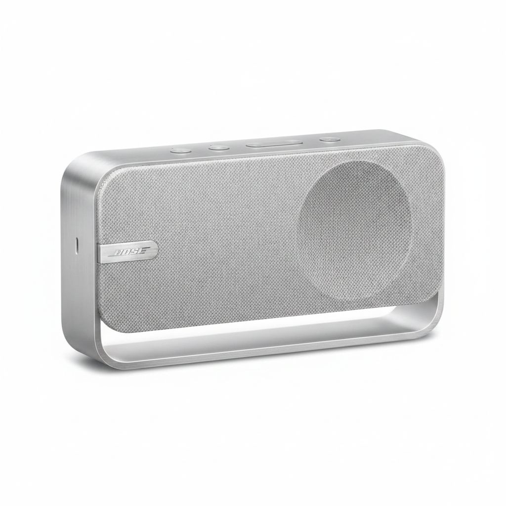 Bose SoundLink Portable Bluetooth Speaker, Premium Sound, Wireless Bluetooth Connectivity, Compact Design - Silver